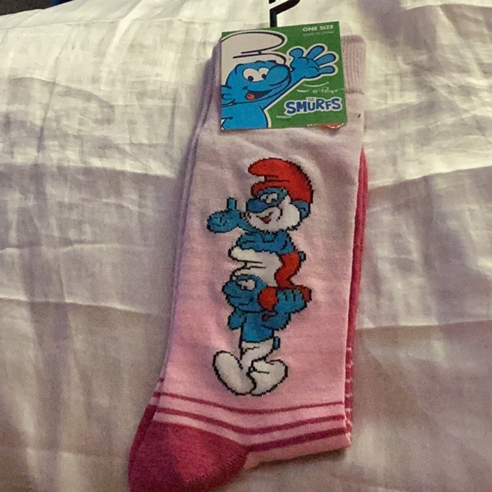🎈NWT Smurfs Unisex Socks So Much Fun to Wear Closet Must Have 🎈